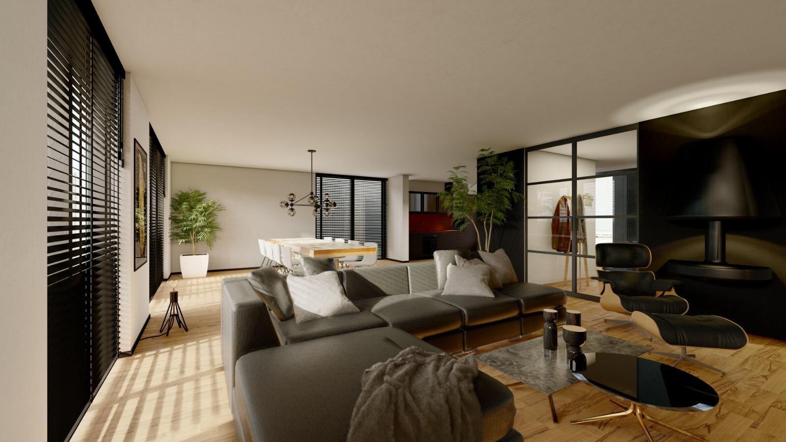 Interieurimpressie van de woning, opgemaakt door de stylisten van RAW-Building